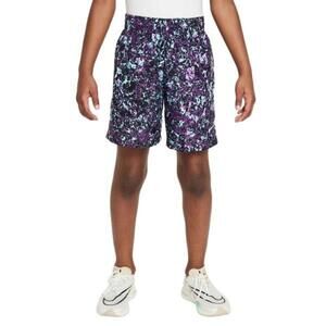 Kids' Nike Multi Speckled Woven Shorts XL Viotech/White
